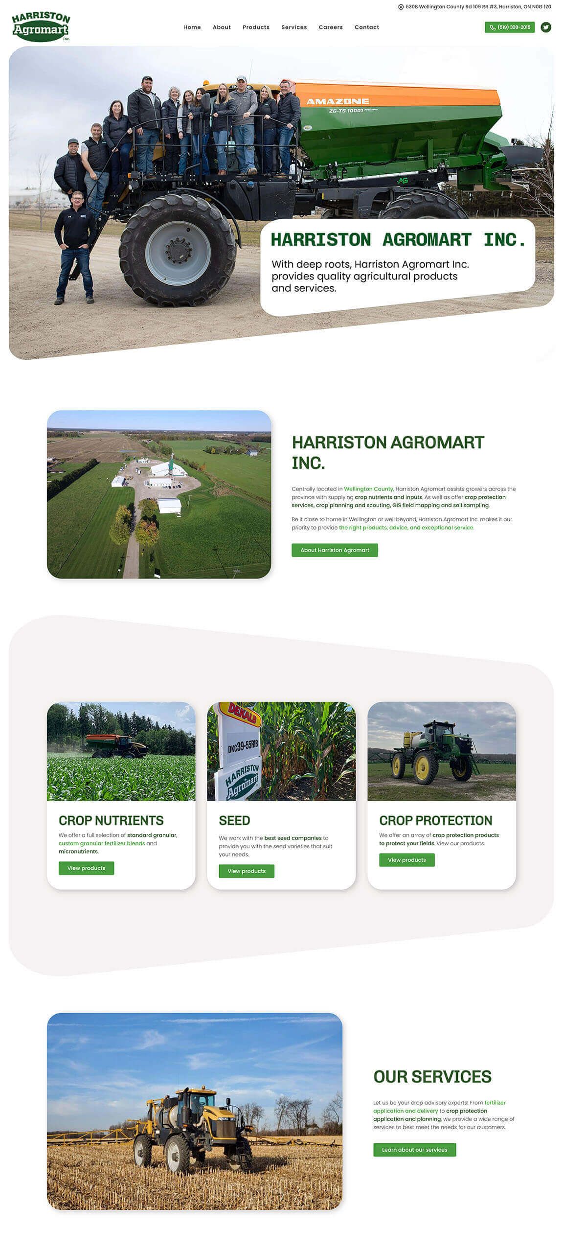 Hoegys Farm Supply Ltd Homepage Full View Design