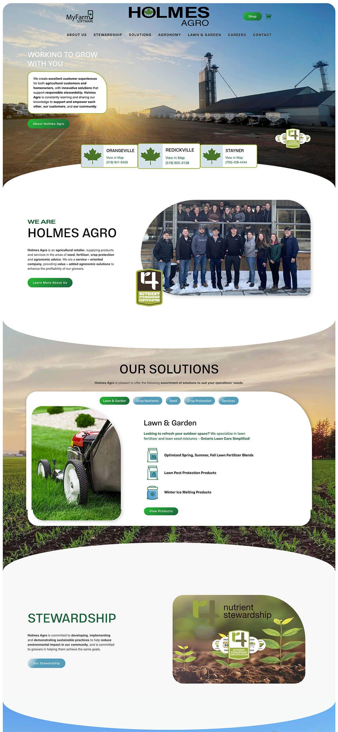 Hoegys Farm Supply Ltd Homepage Full View Design