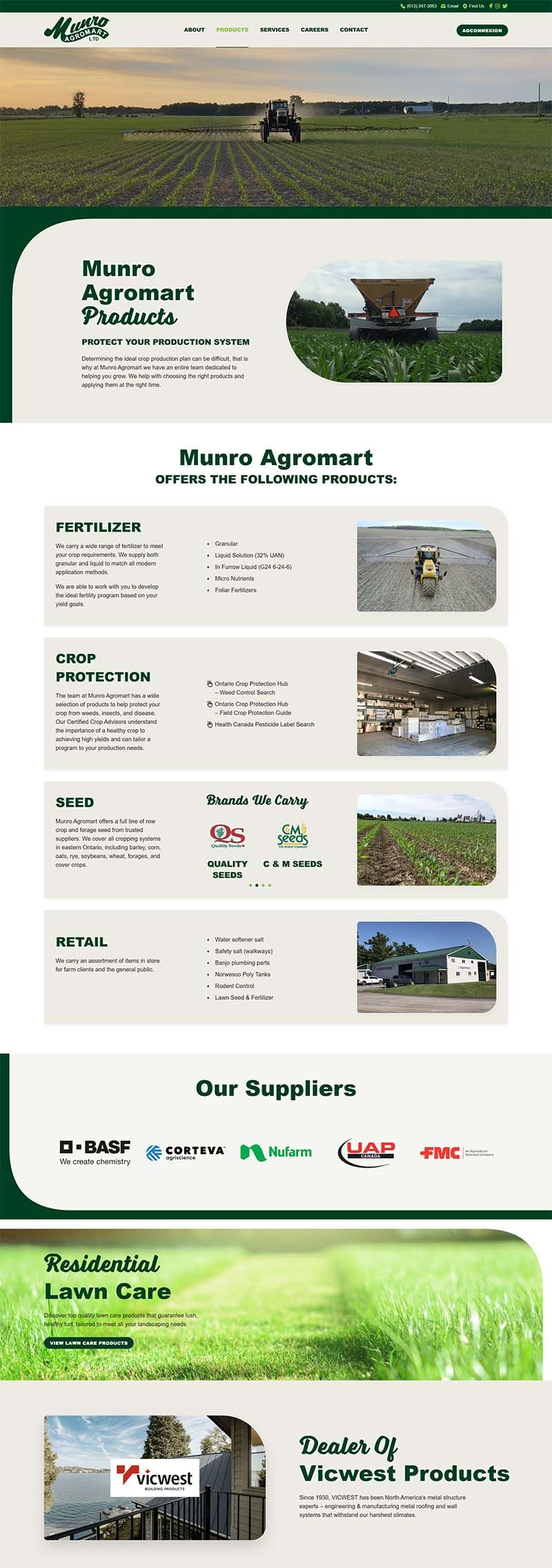 Hoegys Farm Supply Ltd History Page Full View Design