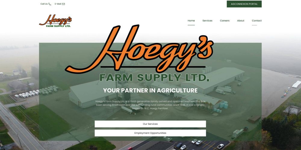 Hoegy's Farm Supply Ltd. Home Hero View