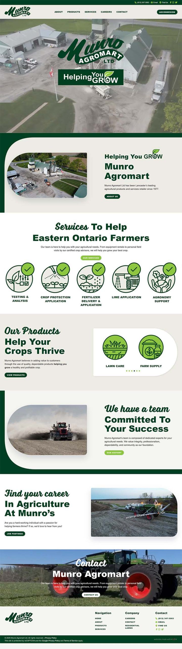 Hoegys Farm Supply Ltd Homepage Full View Design