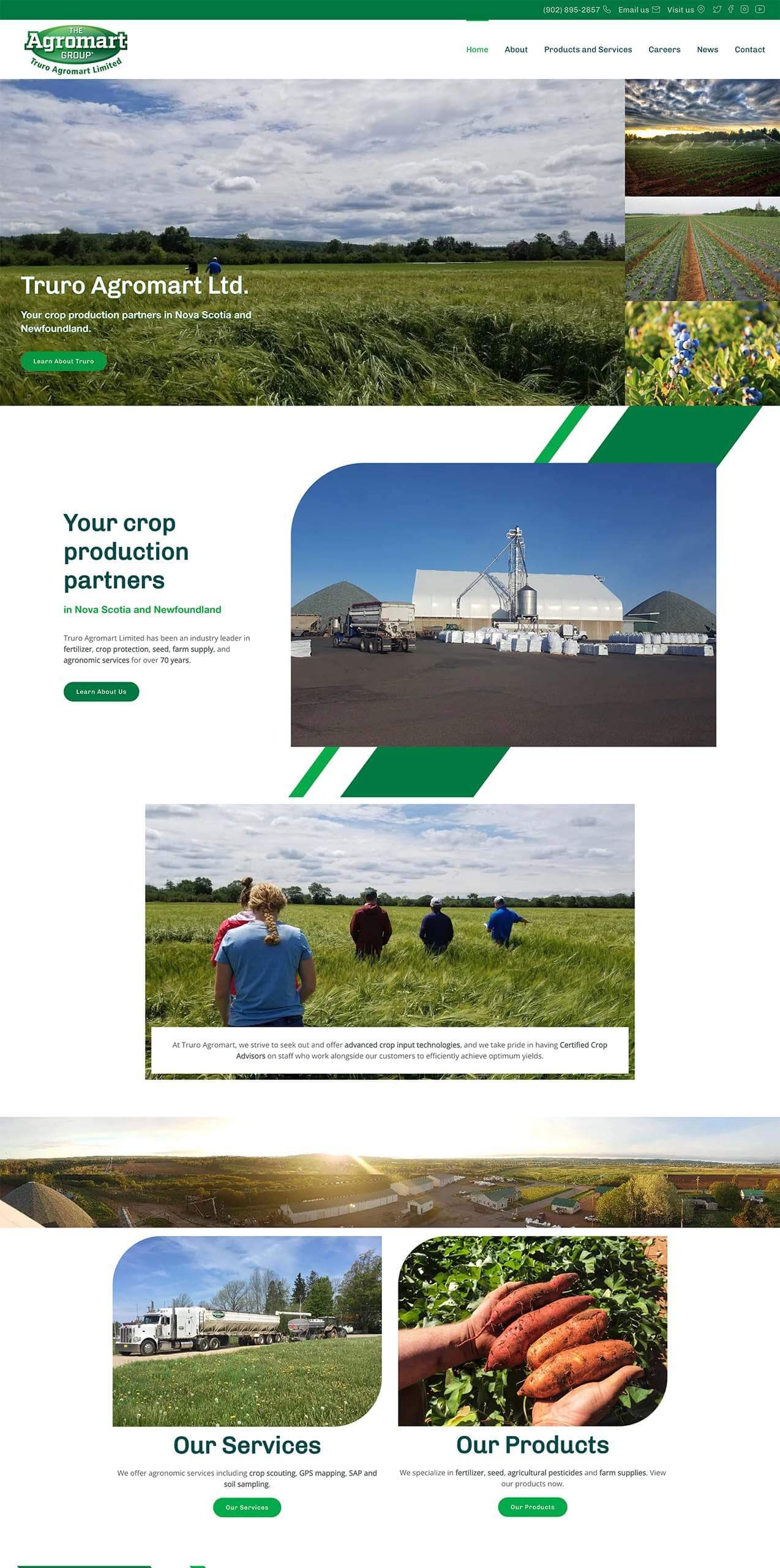 Hoegys Farm Supply Ltd Homepage Full View Design