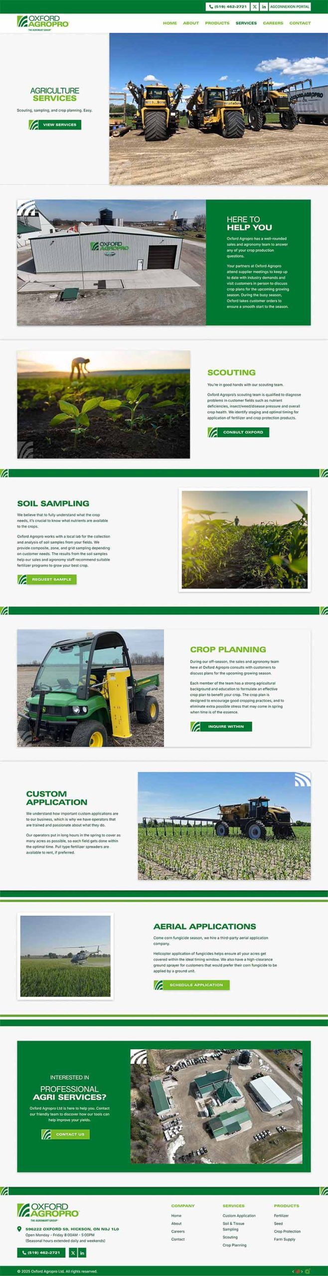 Hoegys Farm Supply Ltd History Page Full View Design
