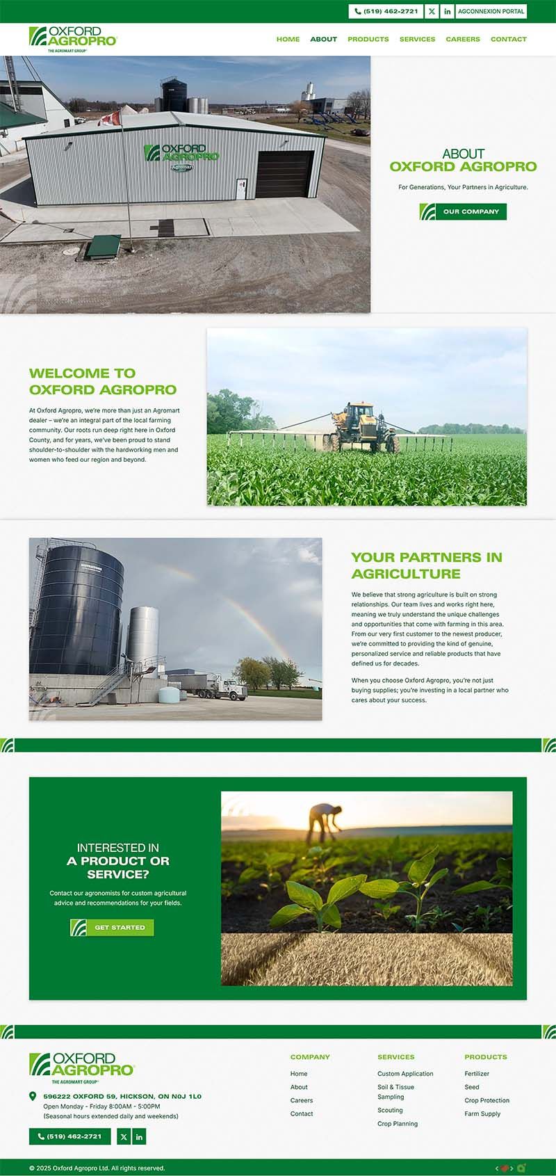 Hoegys Farm Supply Ltd Homepage Full View Design